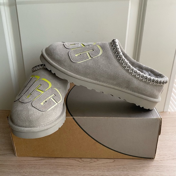 UGG Men's Tasman Grey/Green Graphic Shadow Slipper - M 8- W 9.5 - Picture 11 of 11